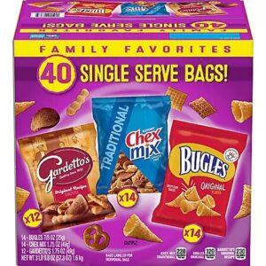 Bugles, ChexMix and Gardetto Variety Pack (40 ct.)