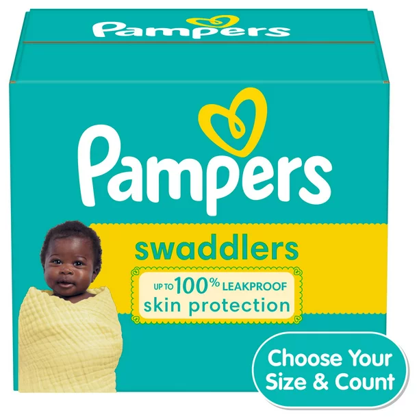 Pampers Swaddlers Diapers Size 4, 150 Count (Choose Your Size & Count)