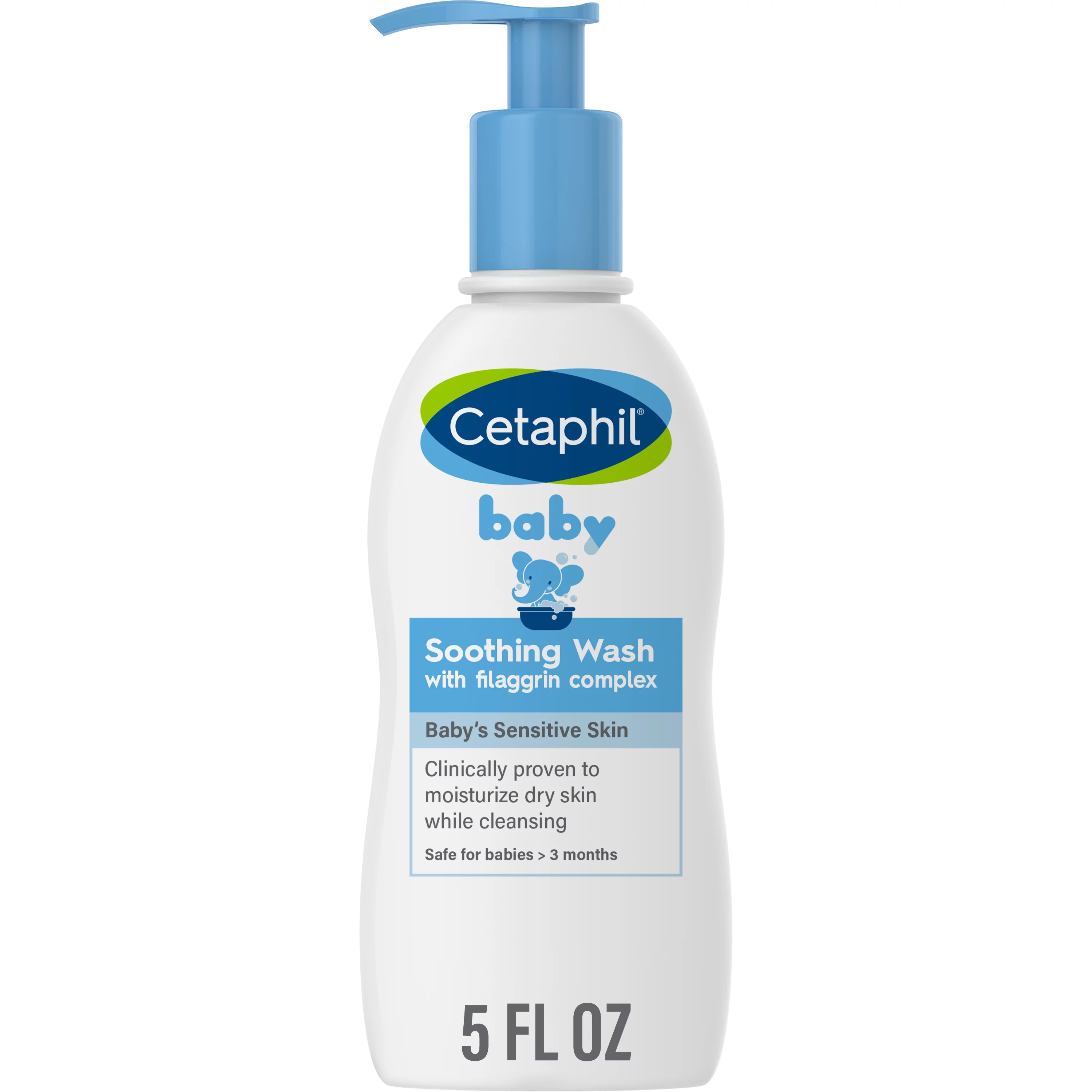 Cetaphil Baby Soothing Wash, Made with Colloidal Oatmeal and Niacinamide, Hypoallergenic, 5oz