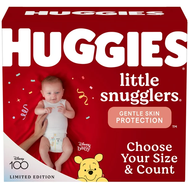 Huggies Little Snugglers Baby Diapers, Size 2, 128 Ct