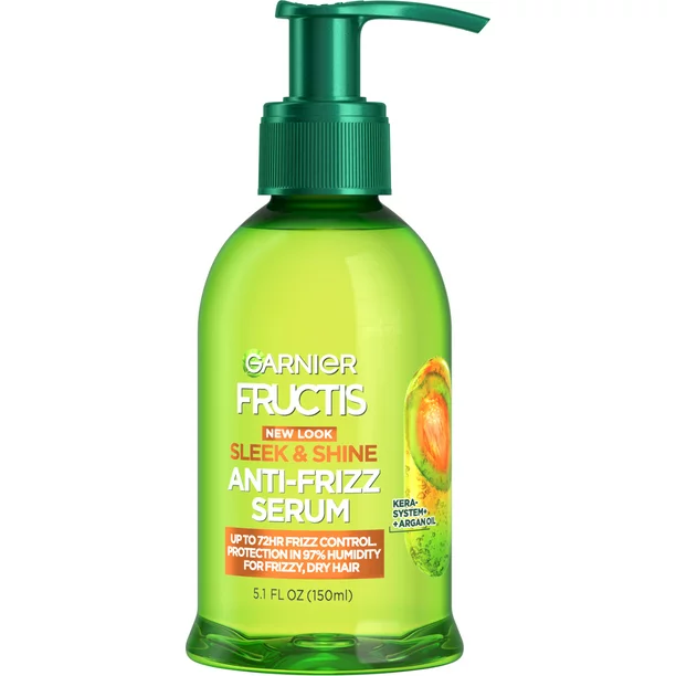 Garnier Fructis Frizz Control Hair Serum with Kera System Argan Oil, 5.1 fl oz